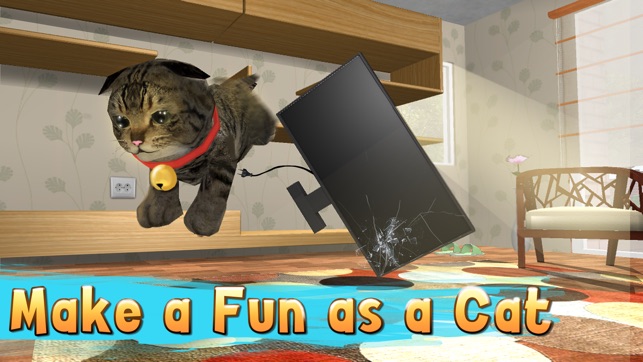 Cat Simulator: Cute Pet 3D Full - Be a kitten, tease a dog!(圖2)-速報App