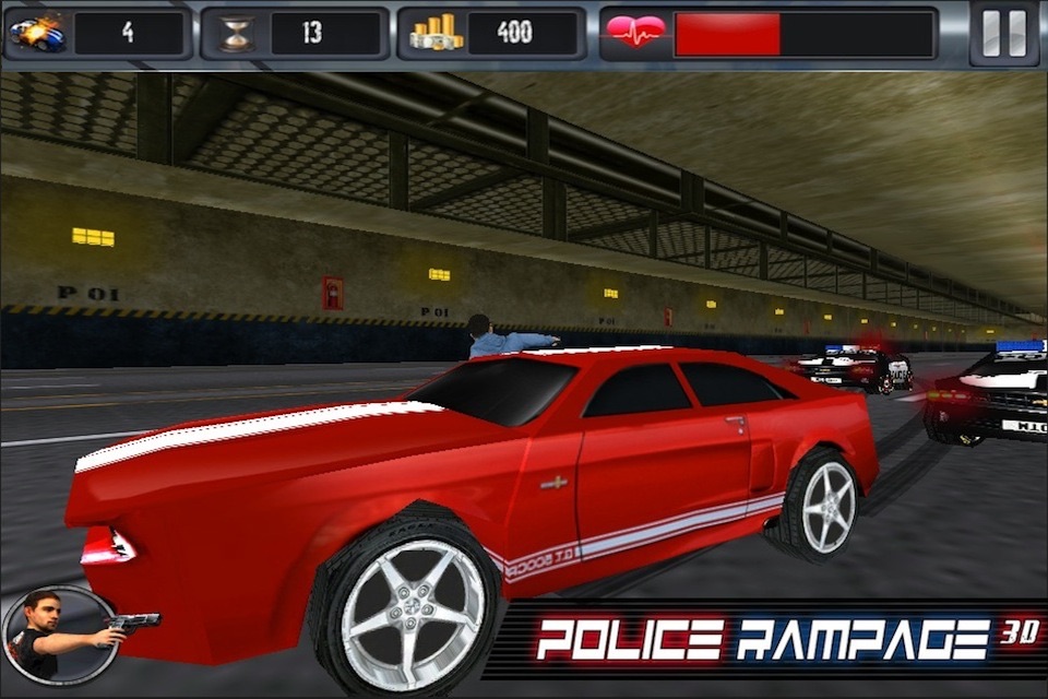 Police Rampage 3D Free ( Car Racing & Shooting Game ) screenshot 4