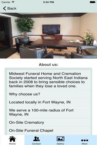 Midwest Funeral Home and Cremation Society screenshot 2