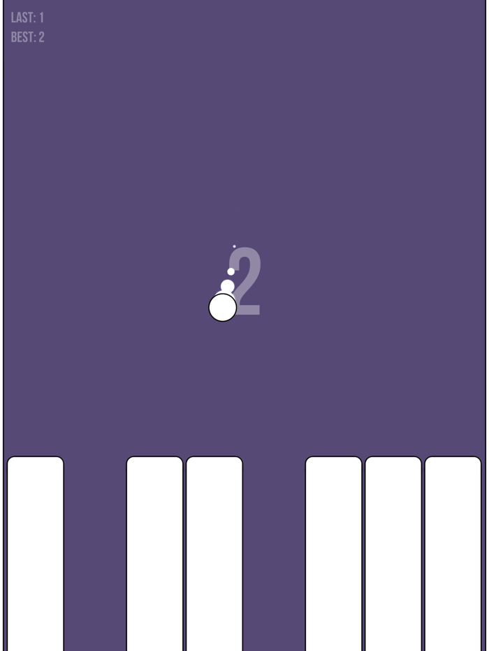 Dont FallPiano White Tiles