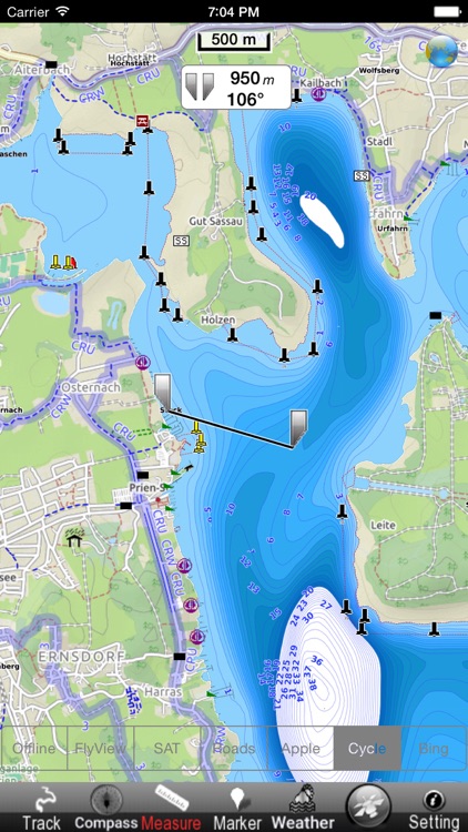 Lake : Chiemsee GPS Map Navigator