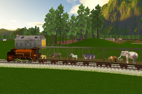 Farm Animals Transporter Train: Zoo Simulator screenshot 2