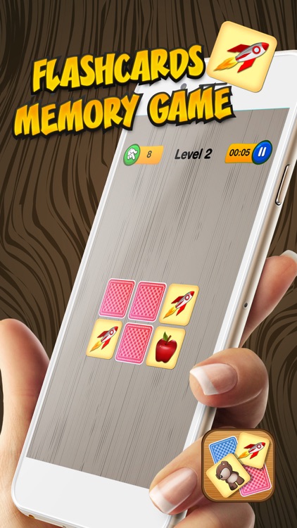 Flash Cards Memory Game – Educational and Fun Activity Challenge to Match Card Pair.s