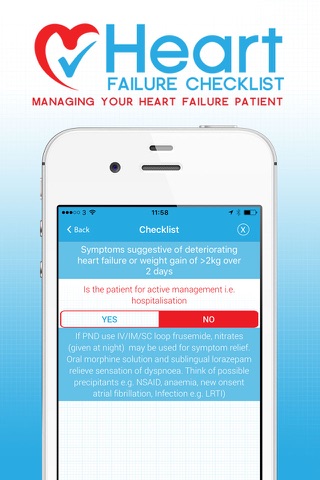 Heart Failure Checklist screenshot 3