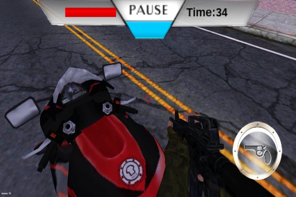 Heavy Traffic Moto Race: Crazy City Moto Shooter screenshot 2