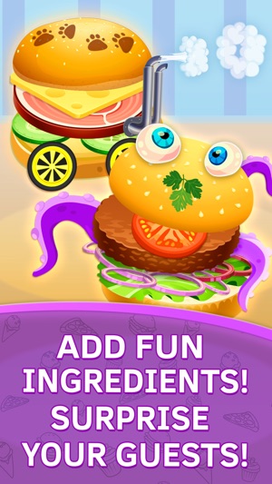 Burger Chef. Baby and Toddler Kitchen Game(圖1)-速報App