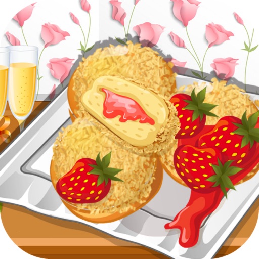 Strawberry Cheesecake Donuts—— Castle Food Making&Western Recipe iOS App