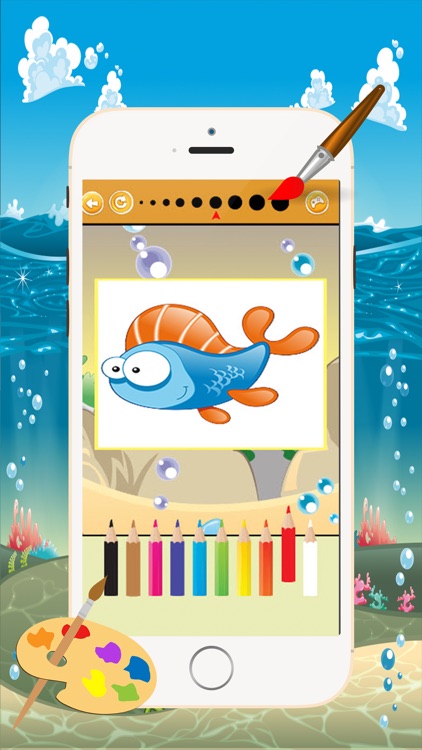 Marine Animals Coloring Book - All in 1 Sea Animals Drawing and Painting Colorful for kids games free