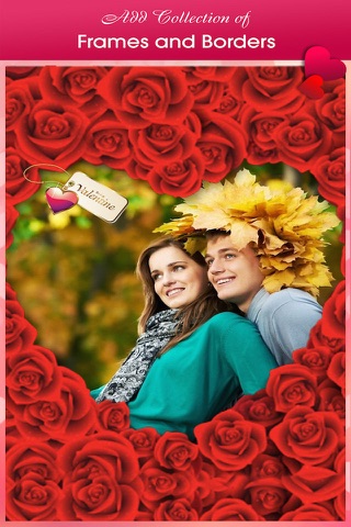 St Valentine's lovers images Editor - Decorate your Photos with Valentine Frames, Heart & kiss Stickers,Fx and Love Texts screenshot 2