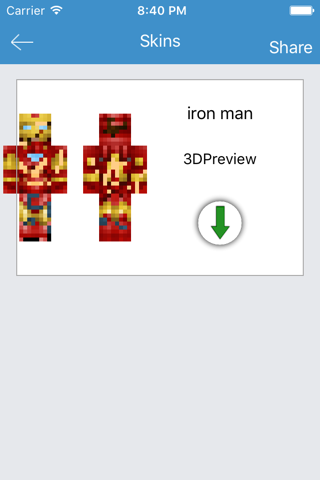 Iron Skins for Minecraft - All Hero App screenshot 3