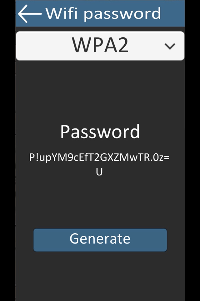 Wifi password Generator 1 screenshot 2