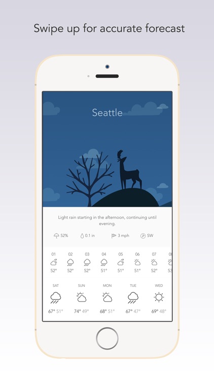 Wild Weather - Where hand drawn illustrations meet accurate weather conditions