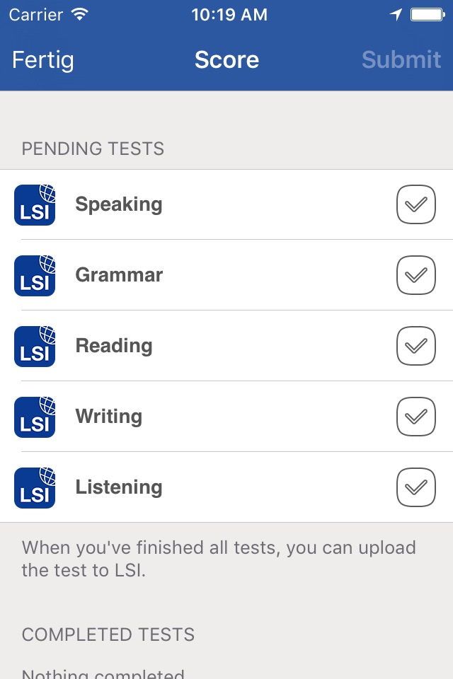Language Tests screenshot 3