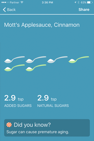 Sugar Rush - Discover Added Sugars in Your Food screenshot 2