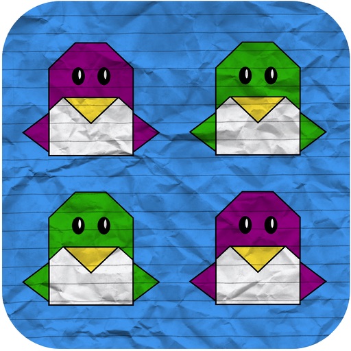 Paint the Origami Penguins Icon