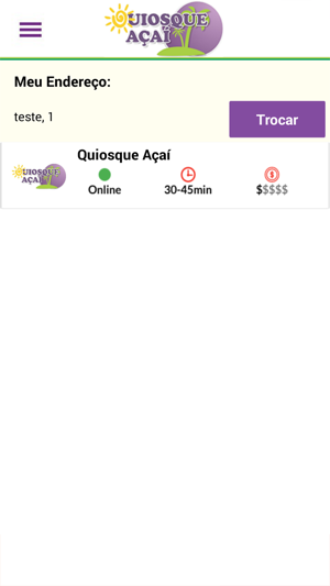 Quiosque Açaí - Delivery