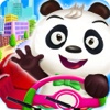 Mr. Panda Fun Run - Hungry Bamboo Jungle Feed Him Fat Saga Hill Climb Racing