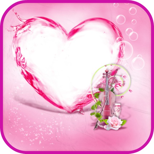 Pink Hearts Photo Frames iOS App