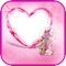 Love pink hearts
