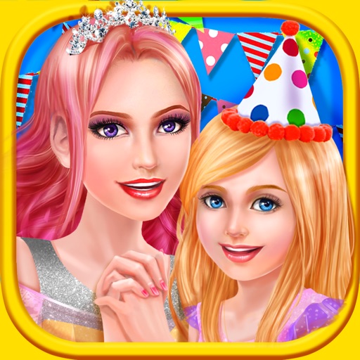 Princess Little Sister Birthday - Family Party Fun: Spa, Makeup & Royal Makeover Game Icon