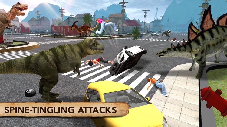 Dinosaur Simulator Trex Destruction Jurassic Forest & City Hungry Dino Carnage screenshot-3