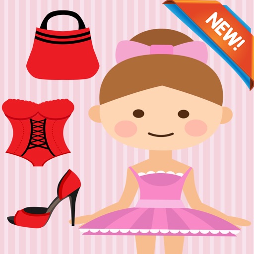 Girl Dress Up Coloring Book: fun with these coloring pages games free for kids Icon