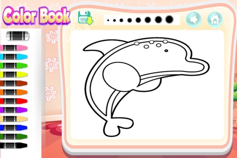 Ocean World Coloring Book For Kids and Family Free Preschool Educational Learning Games screenshot 2