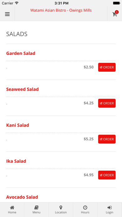 How to cancel & delete Watami Asian Bistro - Owings Mills Online Ordering from iphone & ipad 3