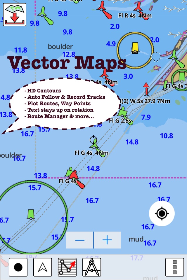 i-Boating: Canada & USA - Marine / Nautical Navigation Charts for fishing & sailing screenshot 3