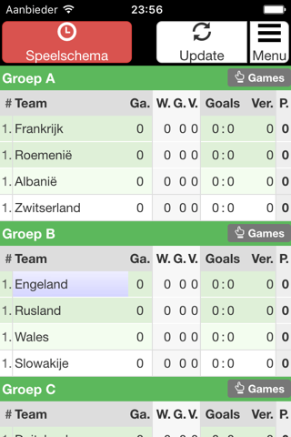 Euro Soccer Fixtures screenshot 2