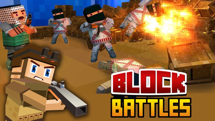 Block Battles City Crime Defense : Pixel war Gun-Craft Sniper Shooting Games