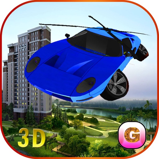 Flying Car Helicopter - Future Driving Stunts - Airplane Flight Pilot Icon