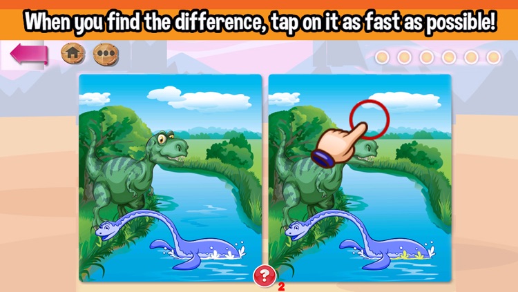 Dinosaurs Spot the Differences Game