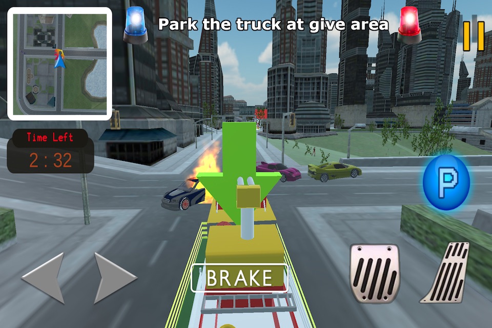 Fire Truck Simulator - Emergency Rescue 3D 2016 screenshot 2