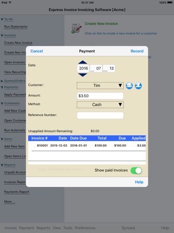 Express Invoice Invoicing screenshot 2
