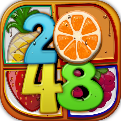 2048 + UNDO Number Puzzle Games “ Fruits and Berries Edition ” icon