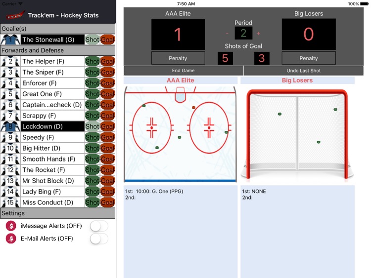 Track'em - Hockey Stats iPad screenshot-3