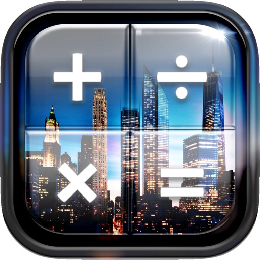 Calculator – City & Town : Color Calculator & Wallpaper Keyboard Themes in the Metropolis Style icon