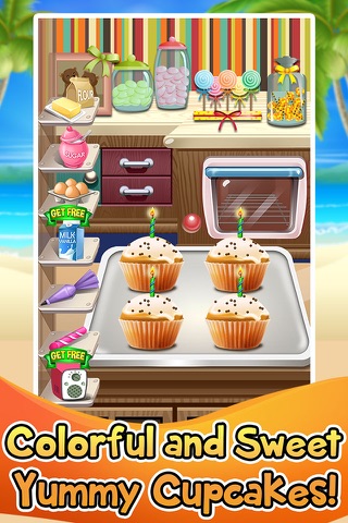 Summer Food Maker Vacation - Cake Making Salon & Candy Make Kids Cooking Games for Girls & Boys! screenshot 4
