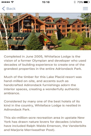 Whiteface Lodge screenshot 2