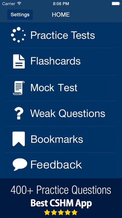 CSHM Exam Prep 2018 Flashcards