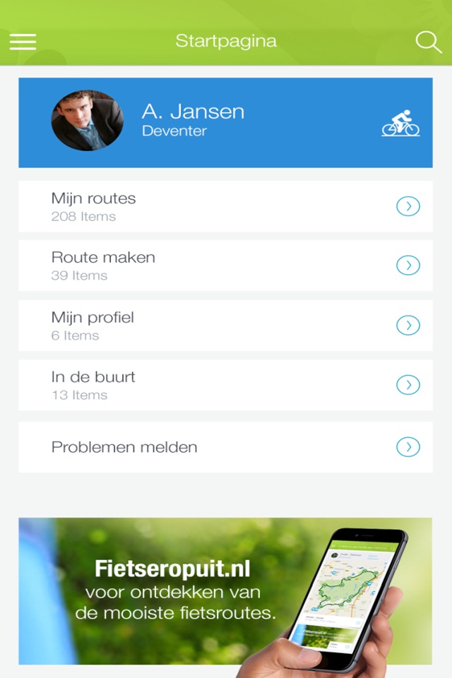 Fietseropuit.nl screenshot 2