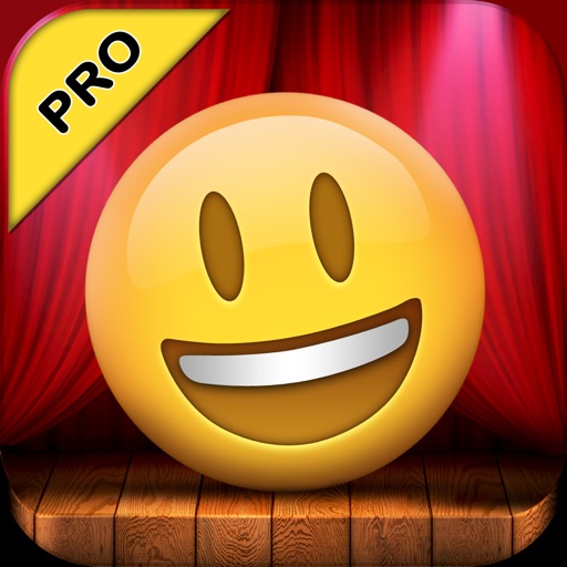 Talking Emoji Pro - Send Video Texting Emoticons using Voice Changer and Dash Emoji Geometry Stick Game icon
