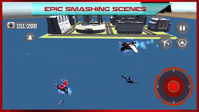 Flying Bike: Police vs Cops - Police Motorcycle Shooting Thi(圖5)-速報App