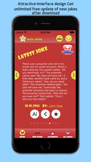 Best Jokes App - 10 Inch Smile (FREE)(圖2)-速報App