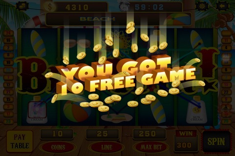 Beach Casino & Sandbar Slots - Play Fun Pail Spin & Win Slot Machines Free screenshot 4