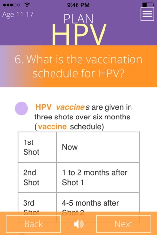 PLAN HPV screenshot 3