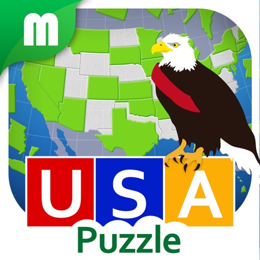 USA Map Puzzle HD icon