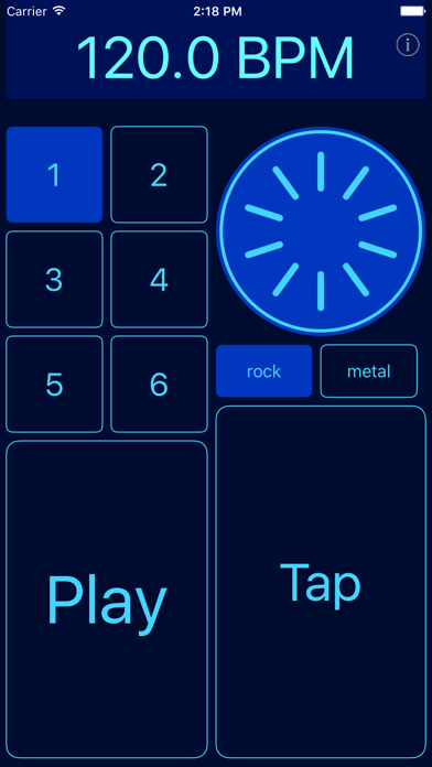 Drum Beats Metronome  - drum loops, tap BPM tempo Screenshot 3