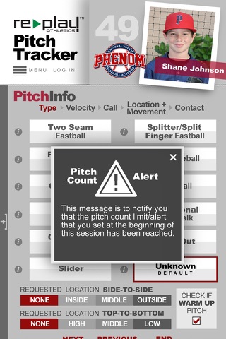 Re-Play Athletics PitchTracker screenshot 3